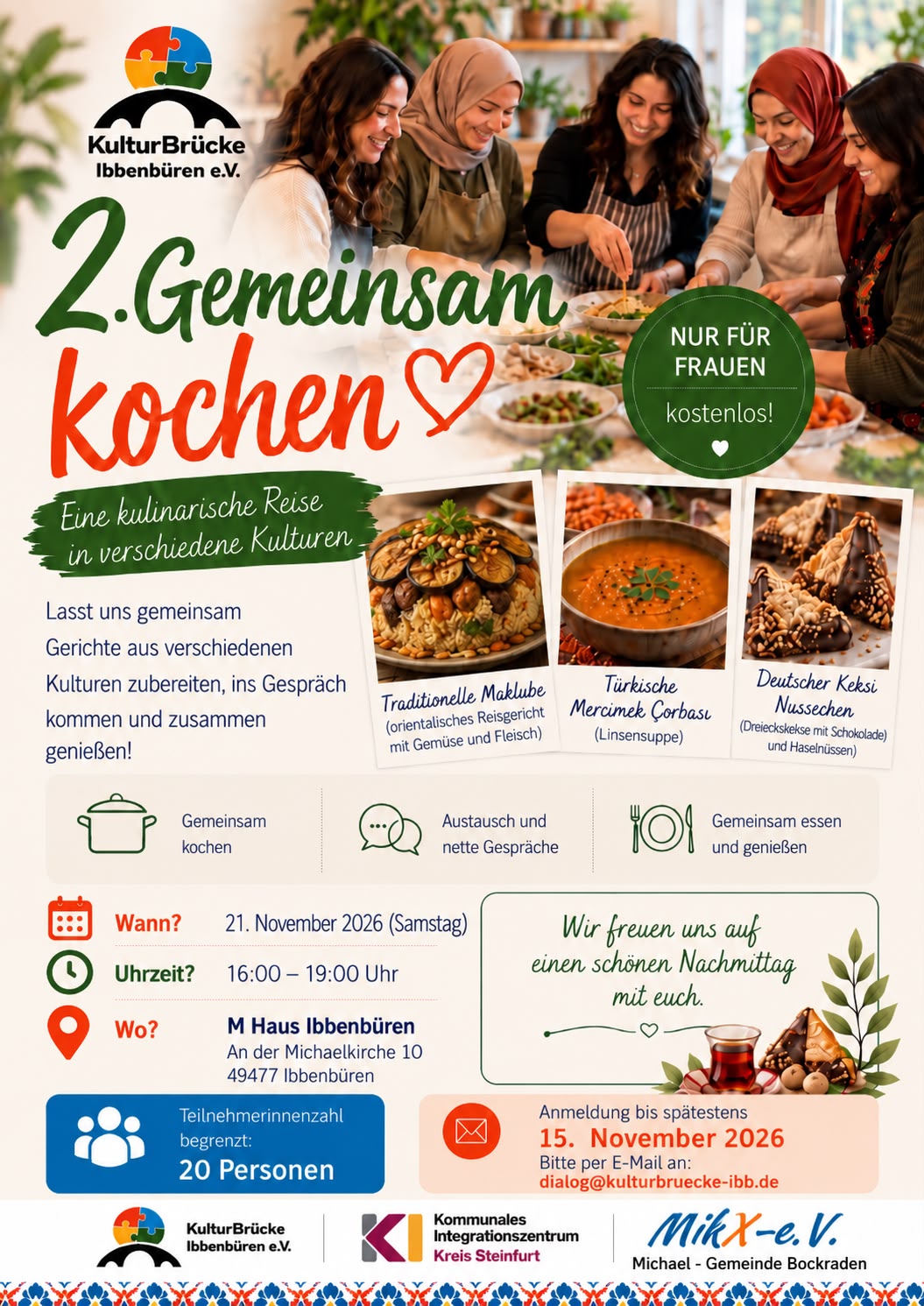 Gemeinsam kochen geht in die zweite Runde!